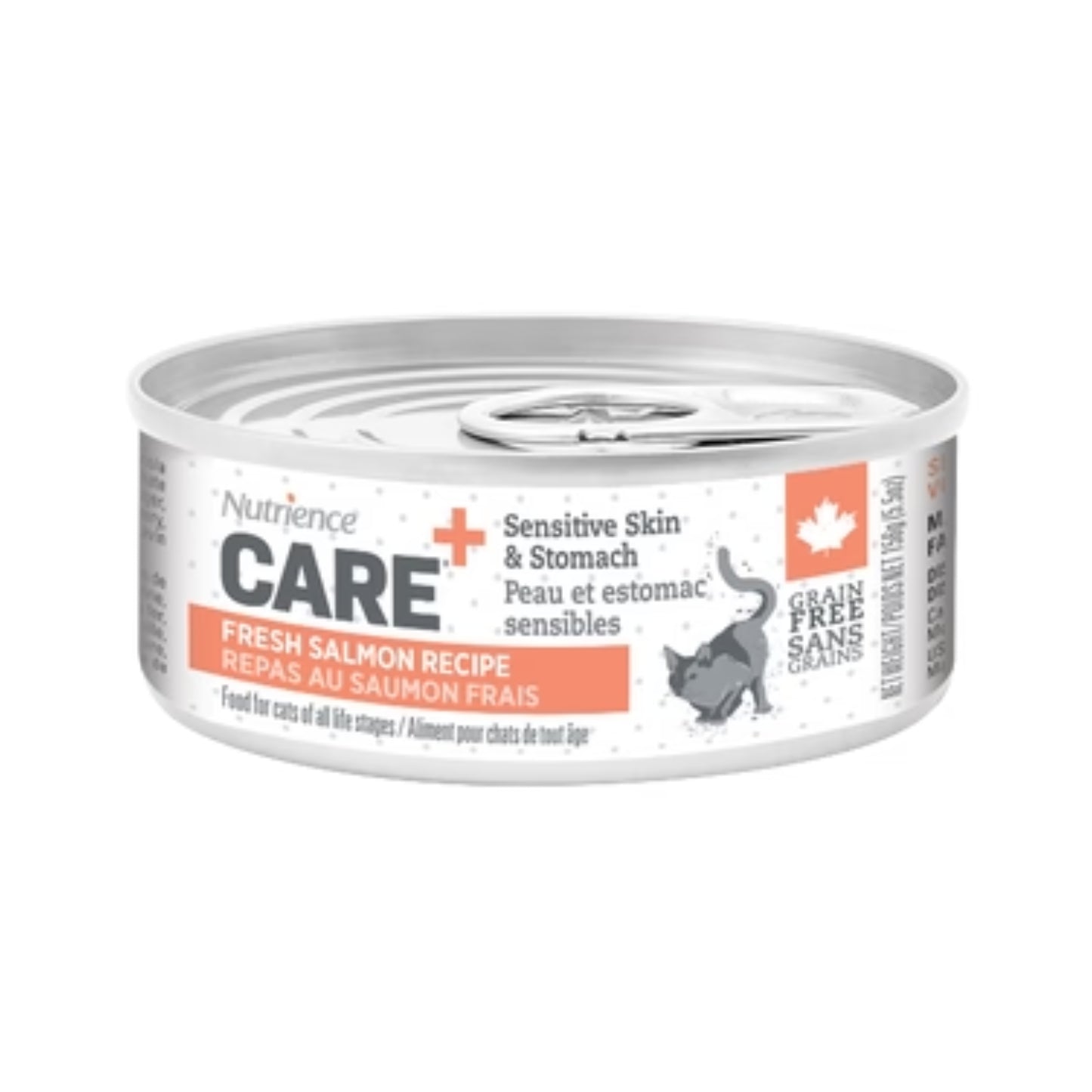 CARE | nourriture pour chat en conserve - peau et estomac sensibles / 156g (5.5 oz)