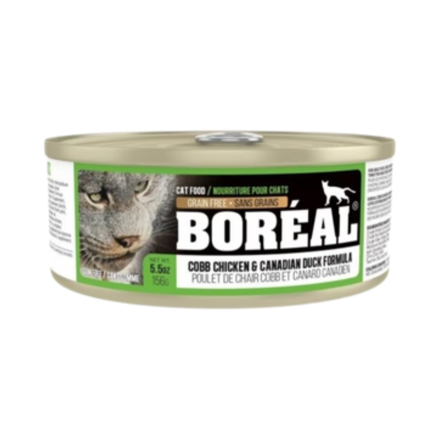 Nourriture en conserve pour chat - Poulet de chair cobb & canard canadien / 156g