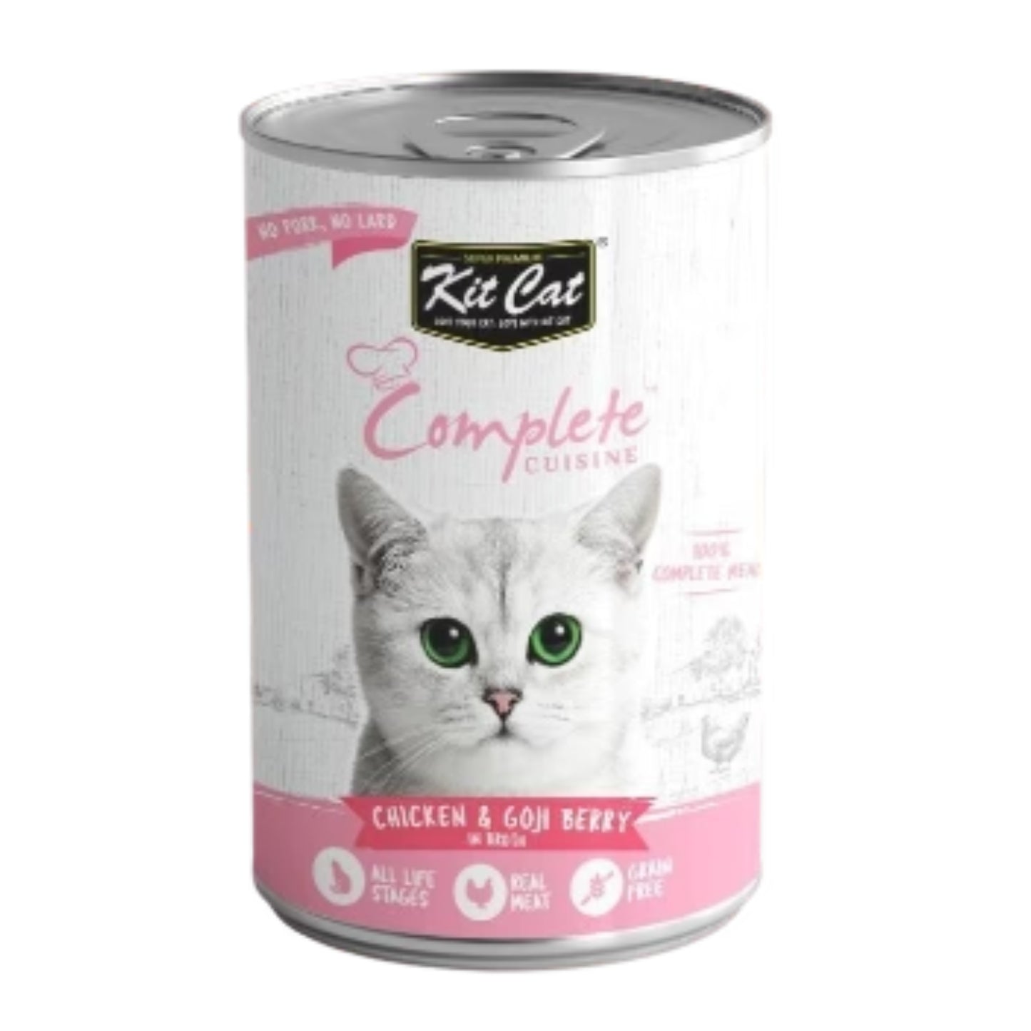 Nourriture pour chat en conserve - Sans céréales - Poulet & baies de goji / 150g