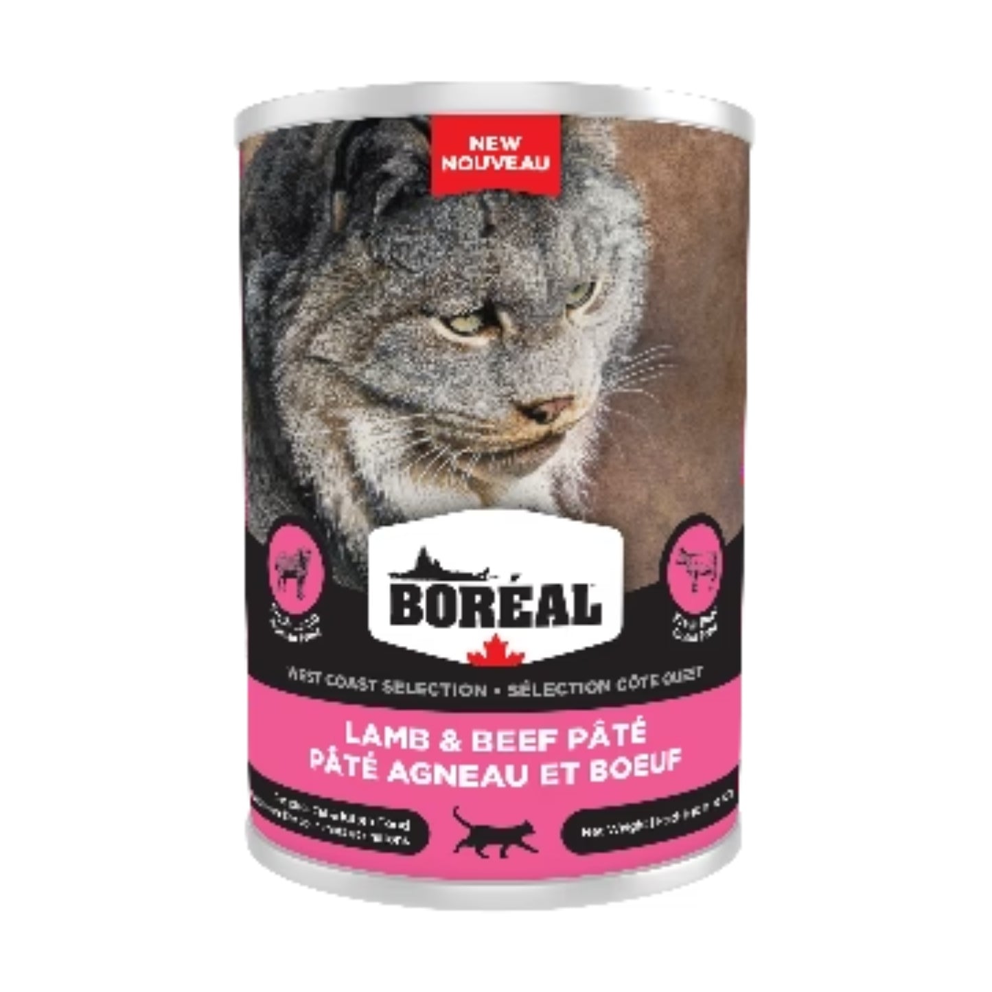 CÔTE OUEST | Nourriture en conserve pour chat - Agneau & boeuf  / 400g