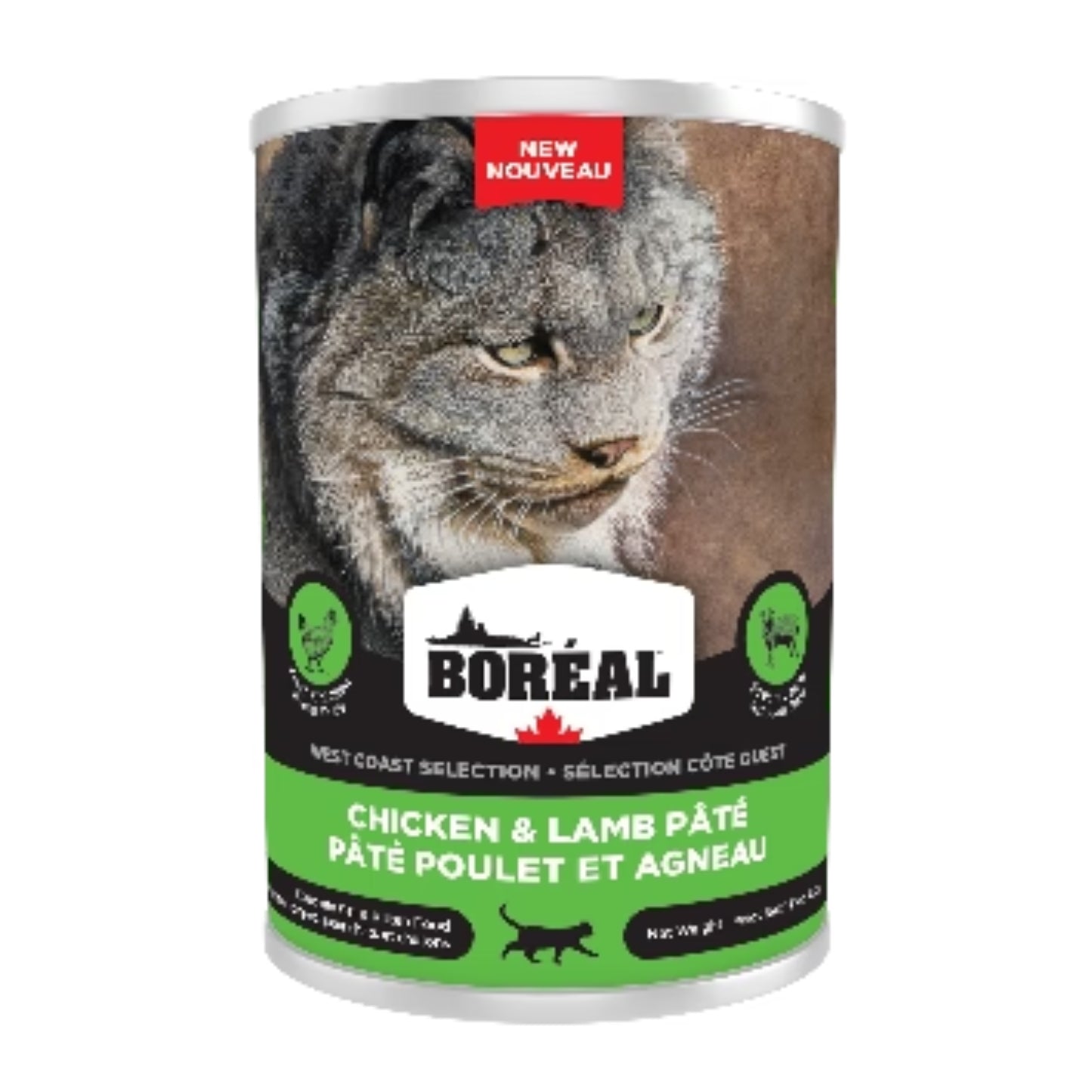CÔTE OUEST | Nourriture en conserve pour chat - Poulet & agneau  / 400g