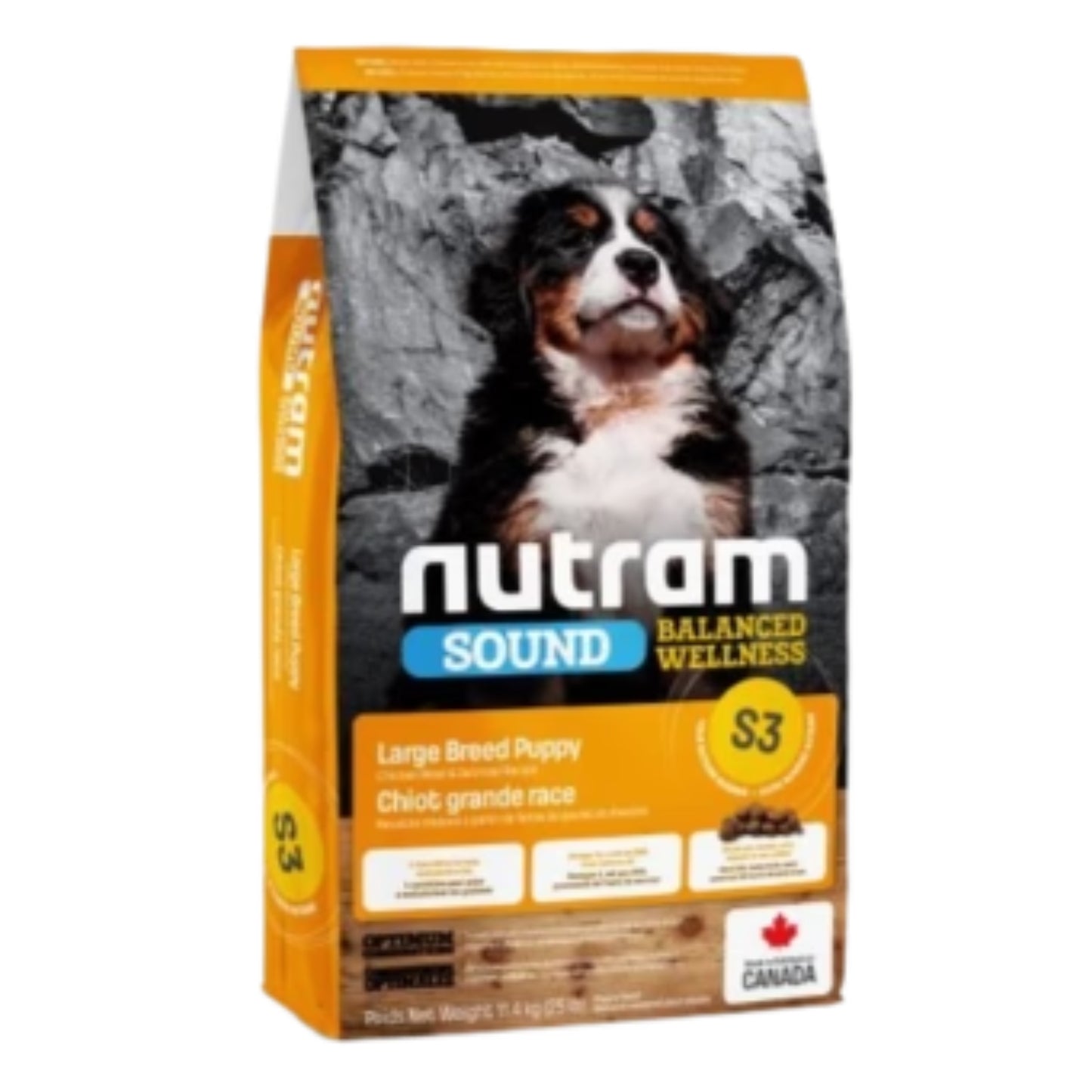 SOUND | Nourriture pour chiot - Grande race - Jusqu'à 12 mois - Poulet & Avoine / 25 lbs