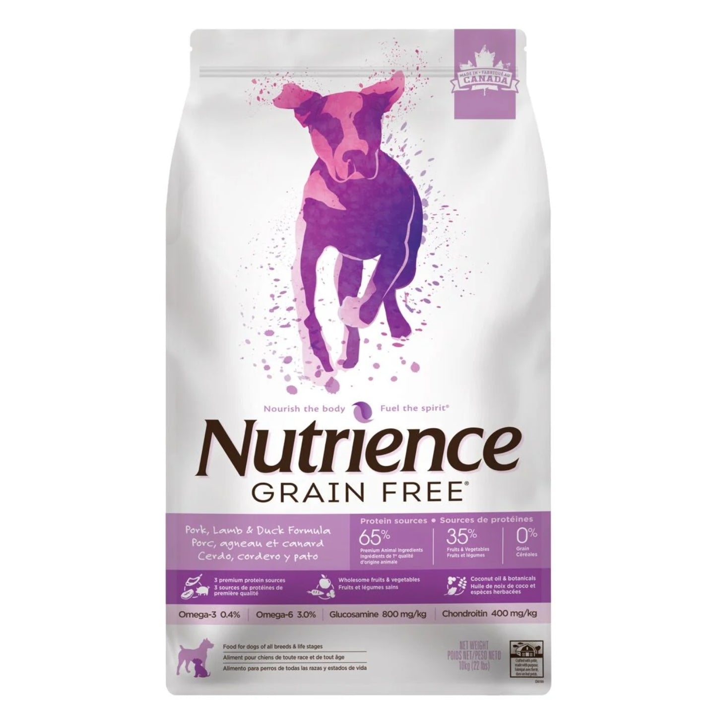 SANS GRAINS | Nourriture pour chien - Porc, agneau & canard / 2.5 kg (5.5 lbs)