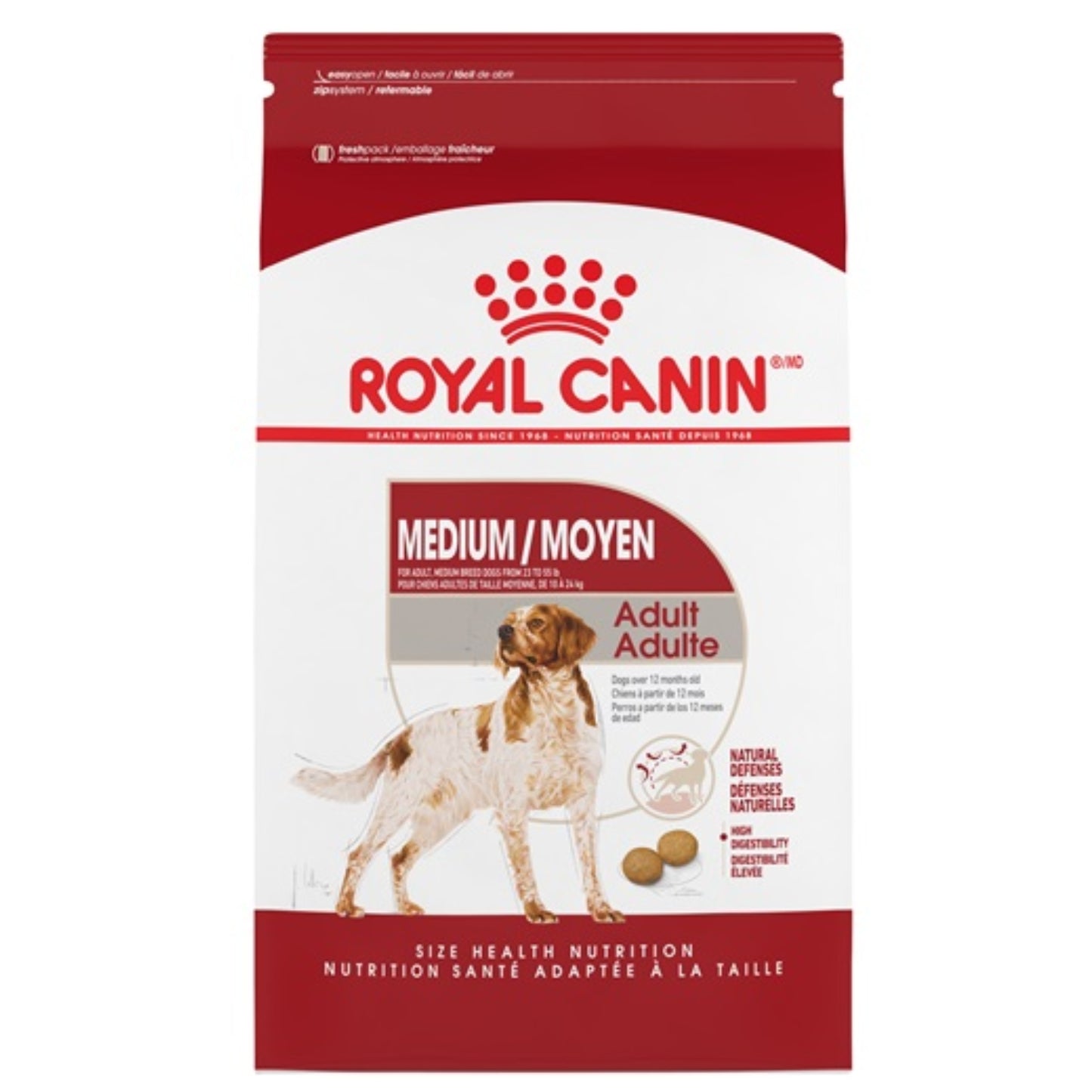 SIZE HEALTH | Nourriture pour chien adulte moyenne race / 6 lbs