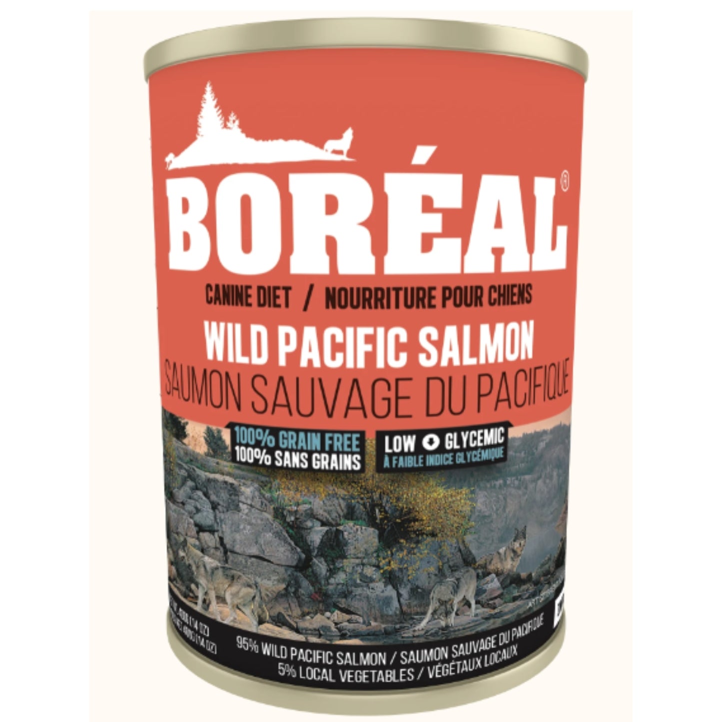 SANS GRAINS | Nourriture en conserve pour chien - Saumon sauvage / 690g