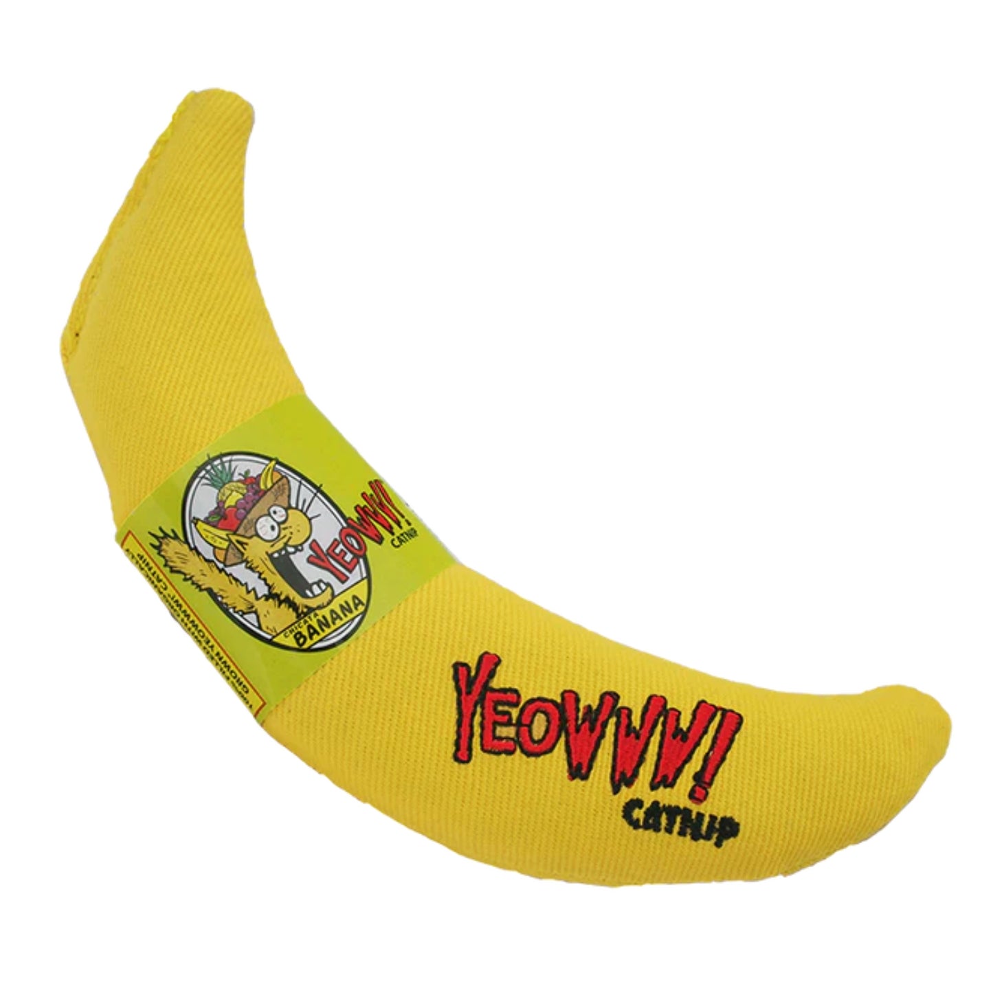 Jouet pour chat avec herbes - Banane
