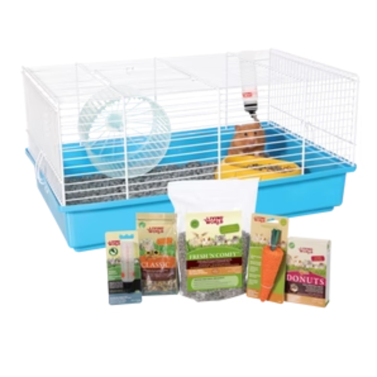 Cage équipée pour hamster