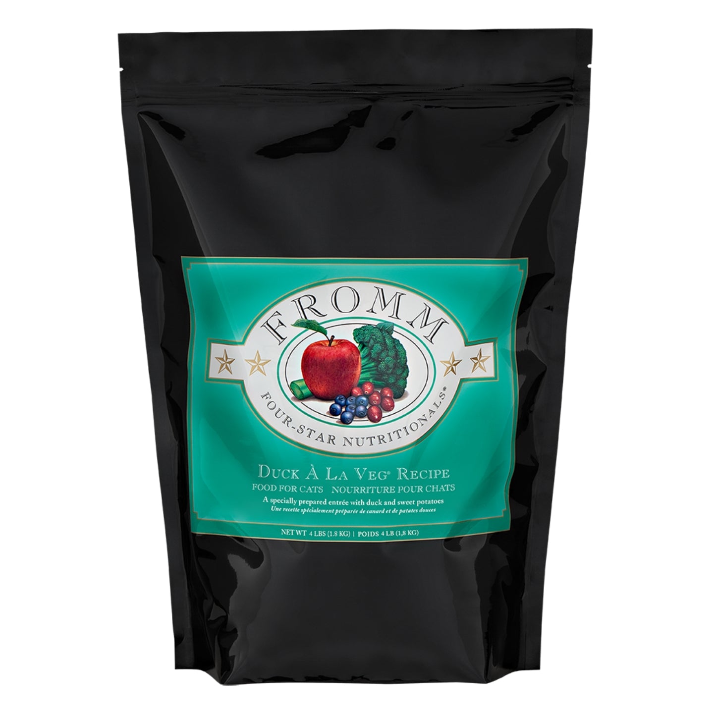 FOUR STAR | Nourriture pour chat - Canard À La Veg / 1.8 kg (4 lbs)