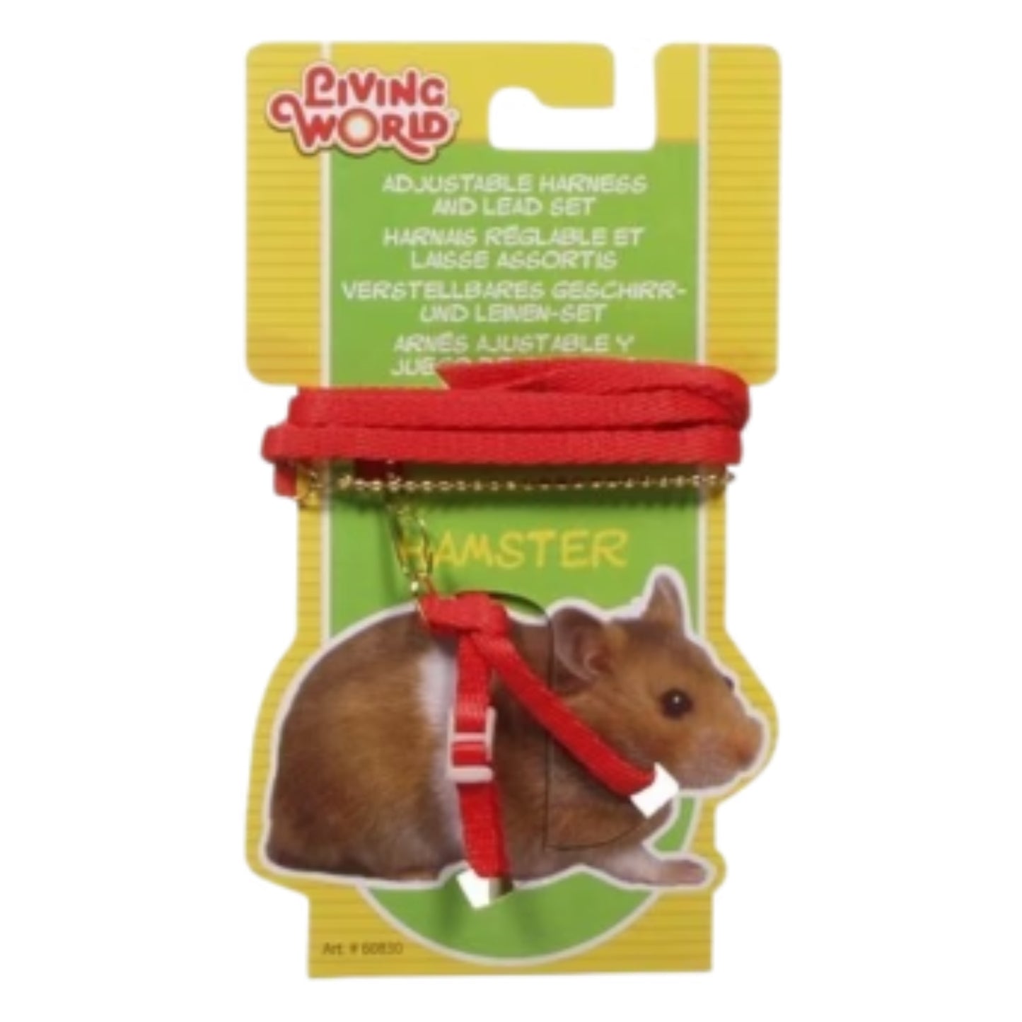 Harnais réglable et laisse assortis - Hamster