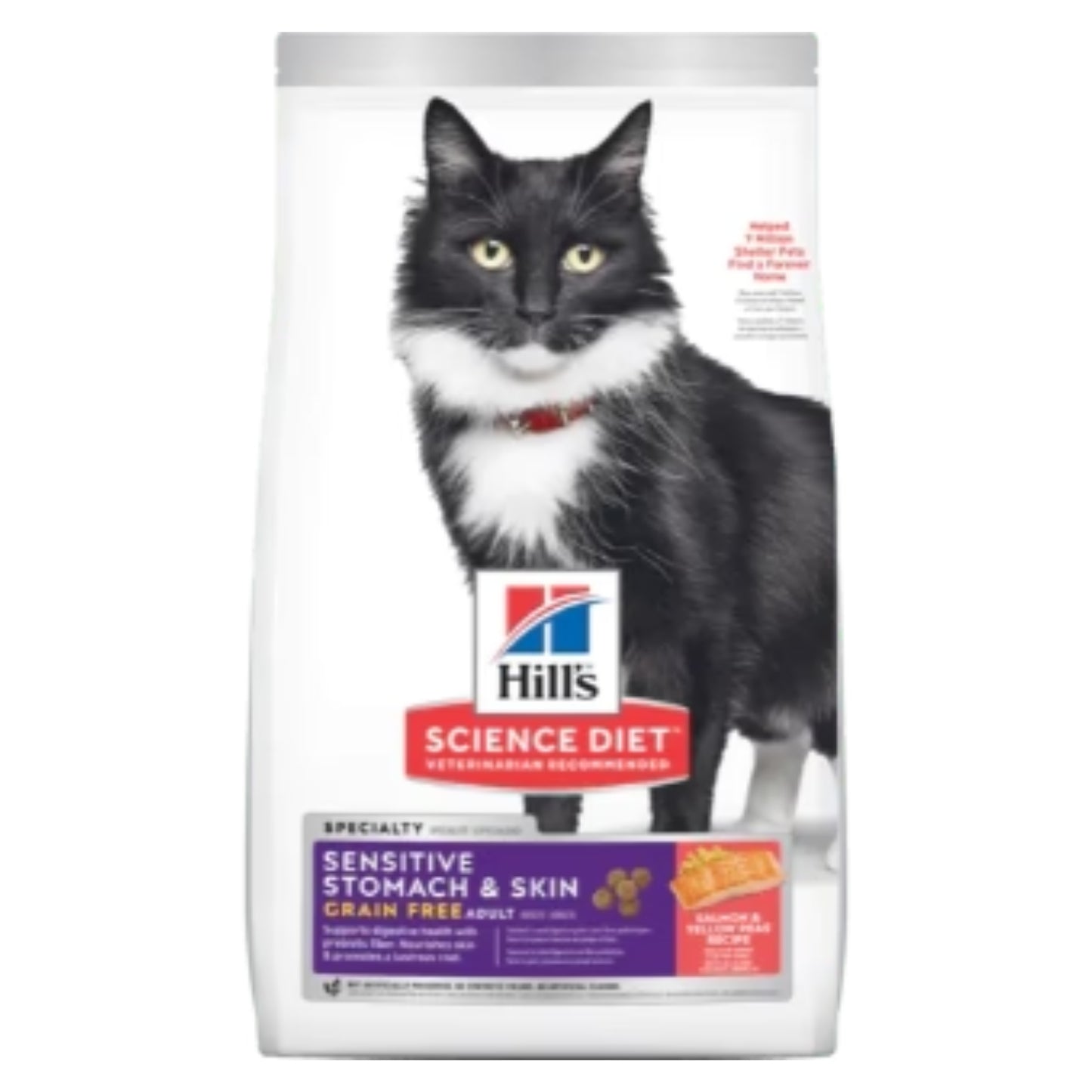 SCIENCE DIET | Nourriture pour chat adulte - Peau & estomac sensible - Sans grains / 13 lbs