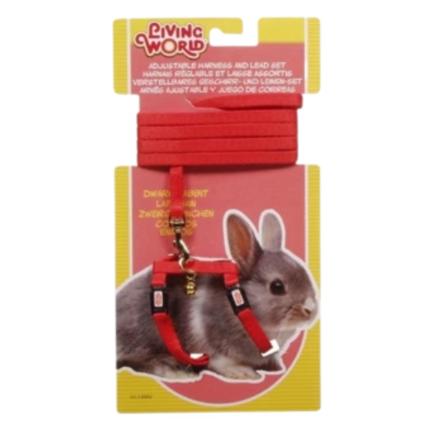 Harnais réglable et laisse assortis - Lapin nain