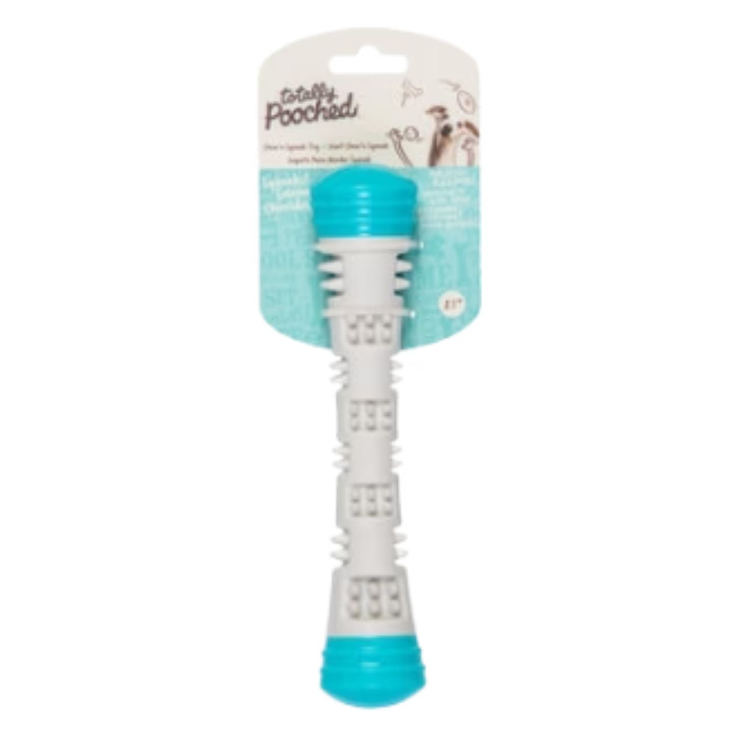 TOTALLY POOCHED | Jouet en caoutchouc pour chien - Bâton / 8,5"