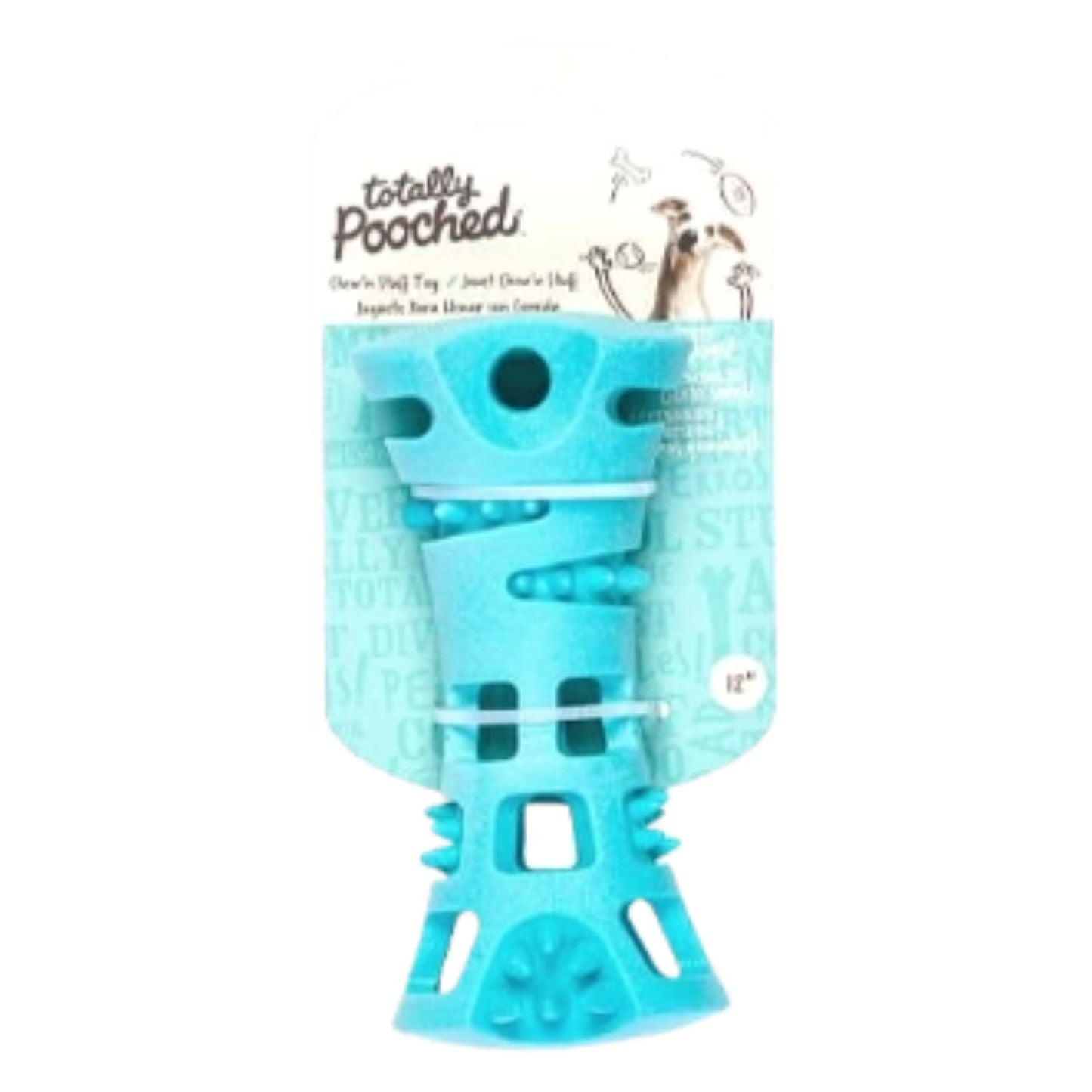 TOTALLY POOCHED | Jouet en caoutchouc pour chien - Os / 6"