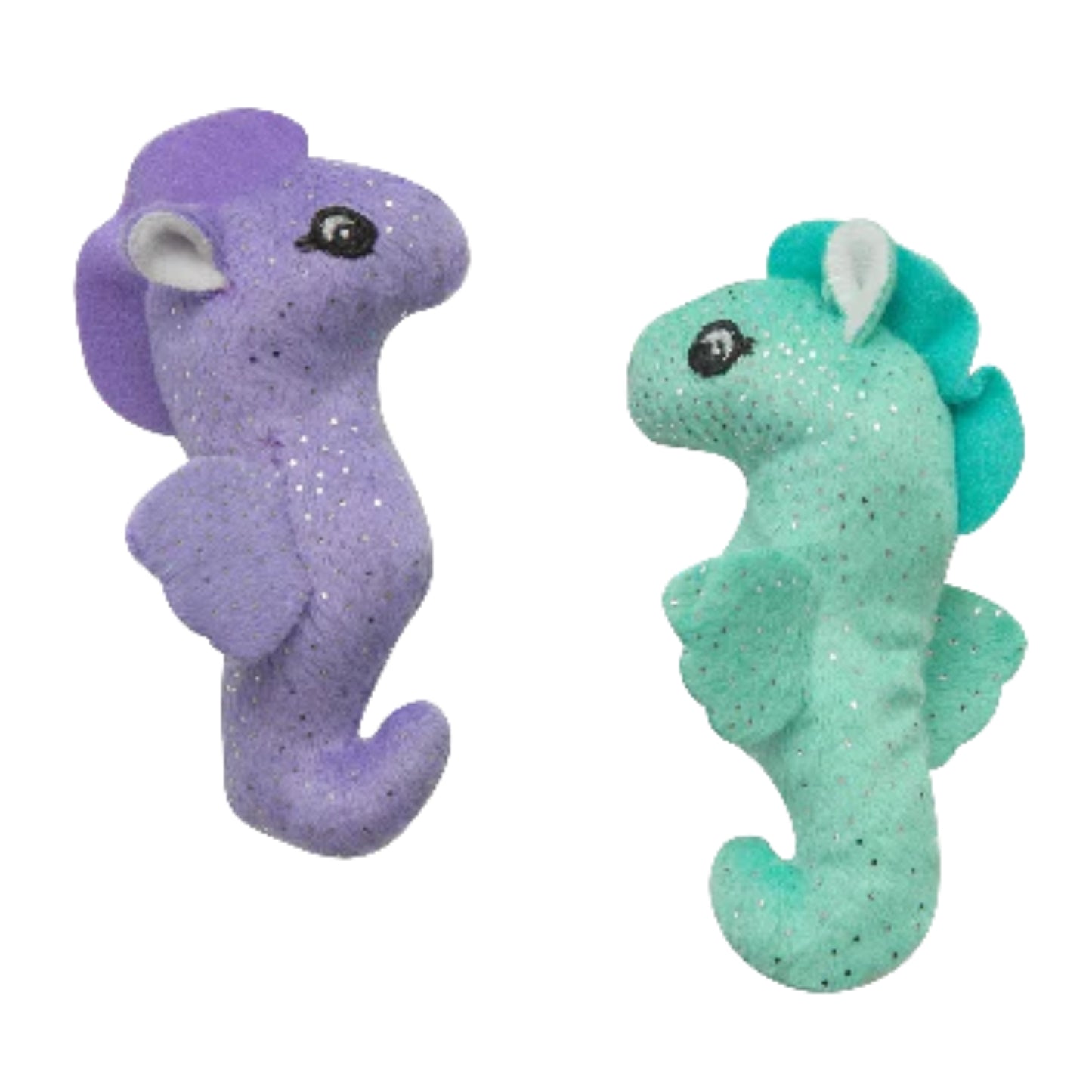 Jouet pour chat avec herbes - Hippocampe (Paquet de 2) / 4 po