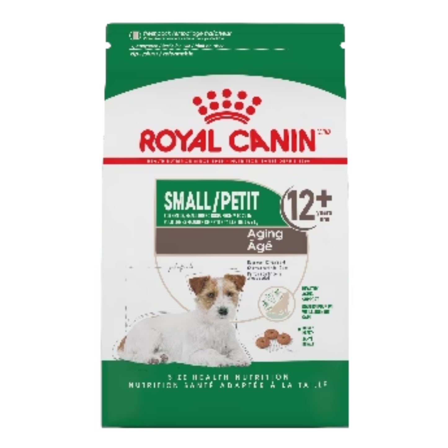 SIZE HEALTH | Nourriture pour chien adulte petite race - âgé 12 ans + / 2.5 lbs