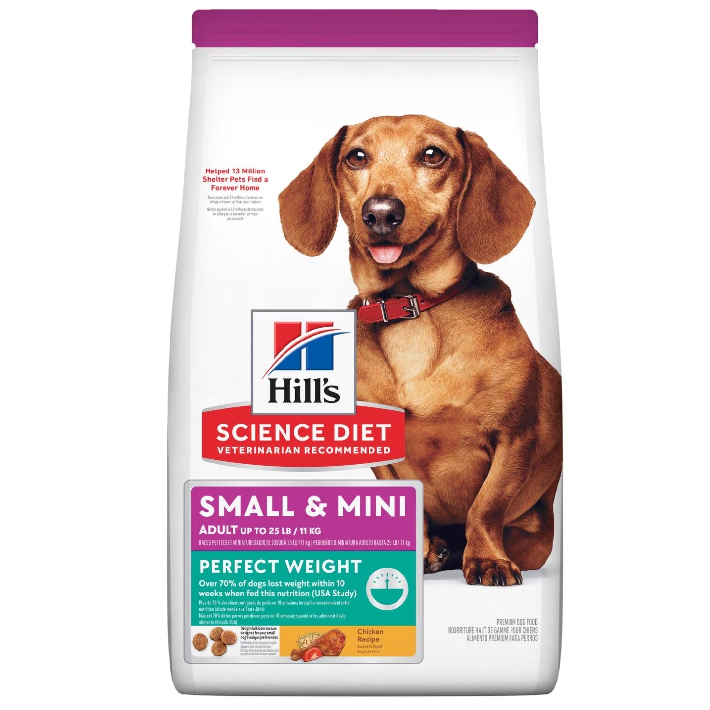 SCIENCE DIET | Nourriture pour chien adulte - Races petites et miniatures - Poulet / 5.68 Kg (13lbs)