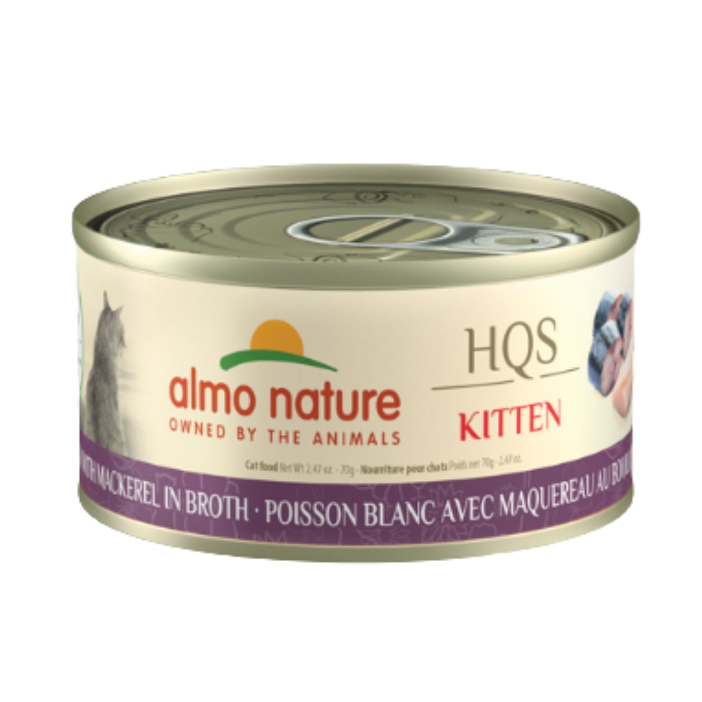 HQS Chaton - Poissons blanc avec maquereau au bouillon  / 70 gr