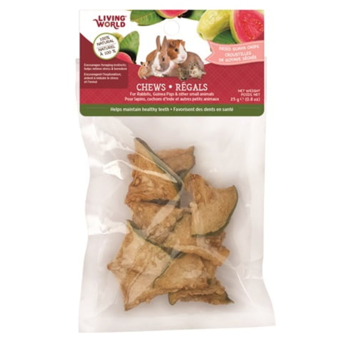 Croustilles de goyave séchée pour petits animaux