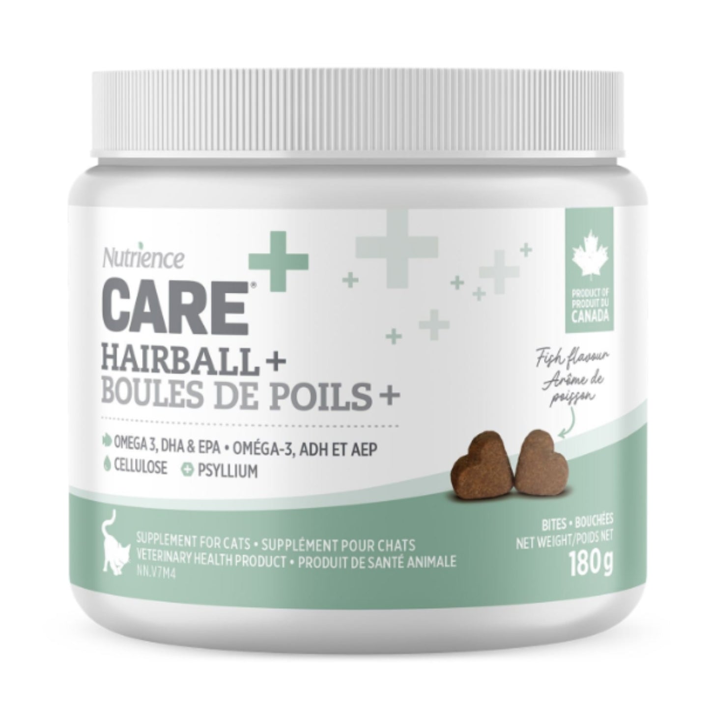 Supplément boules de poils pour chat - Bouchées au poisson / 180g
