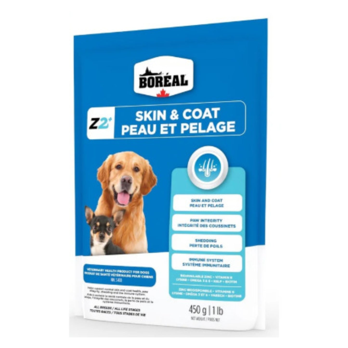Supplément de Zinc pour chien - Peau et pelage / 450g