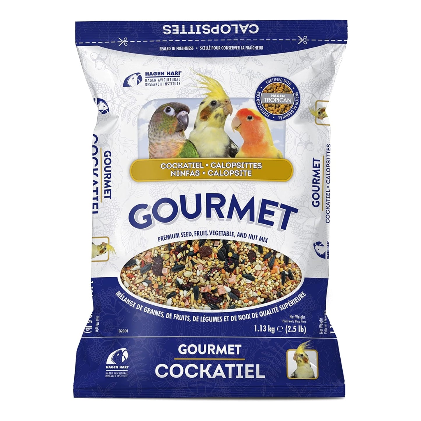 Gourmet - Graine pour callopsitte /  2.5lb