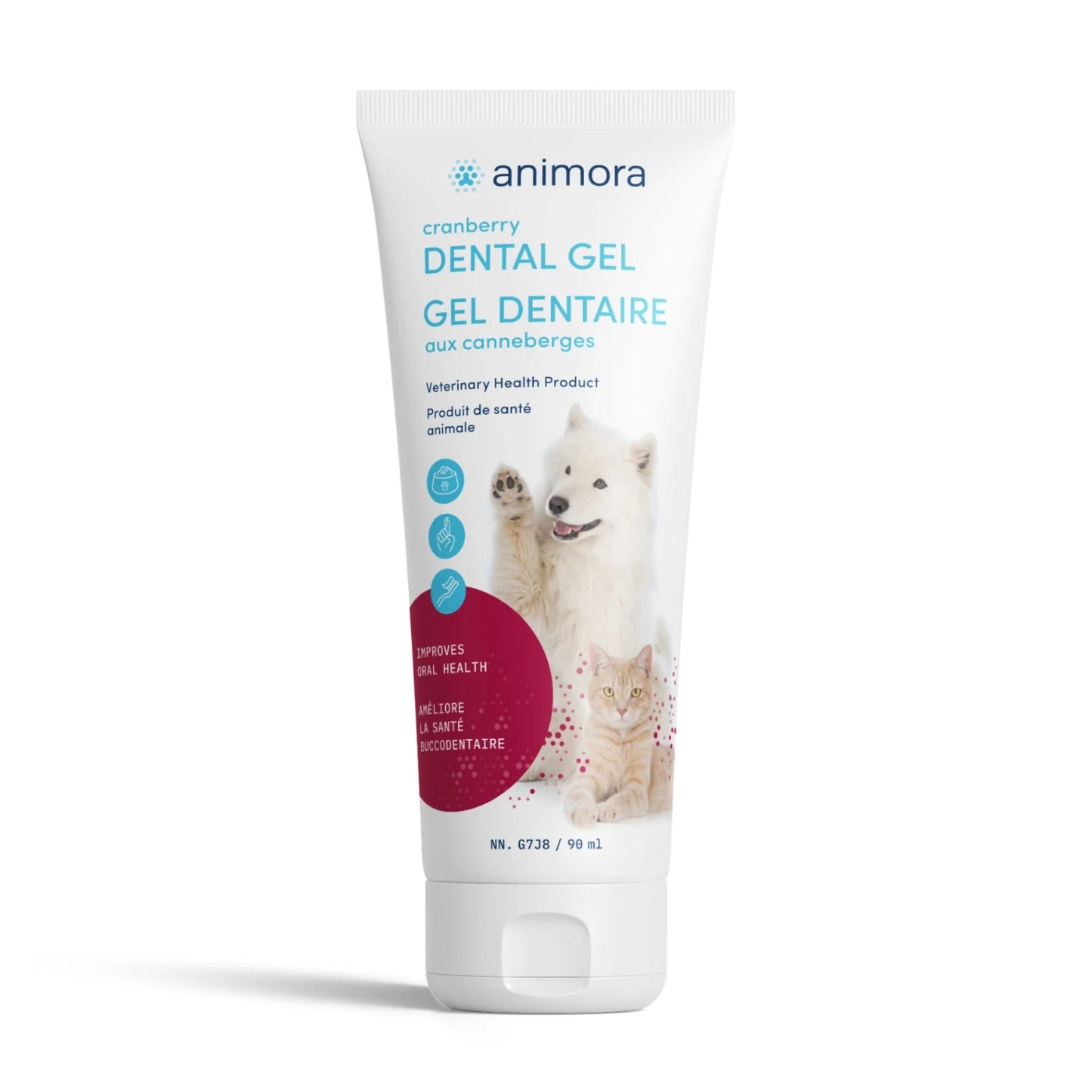 Gel dentaire aux canneberges pour chat et chien / 200ml