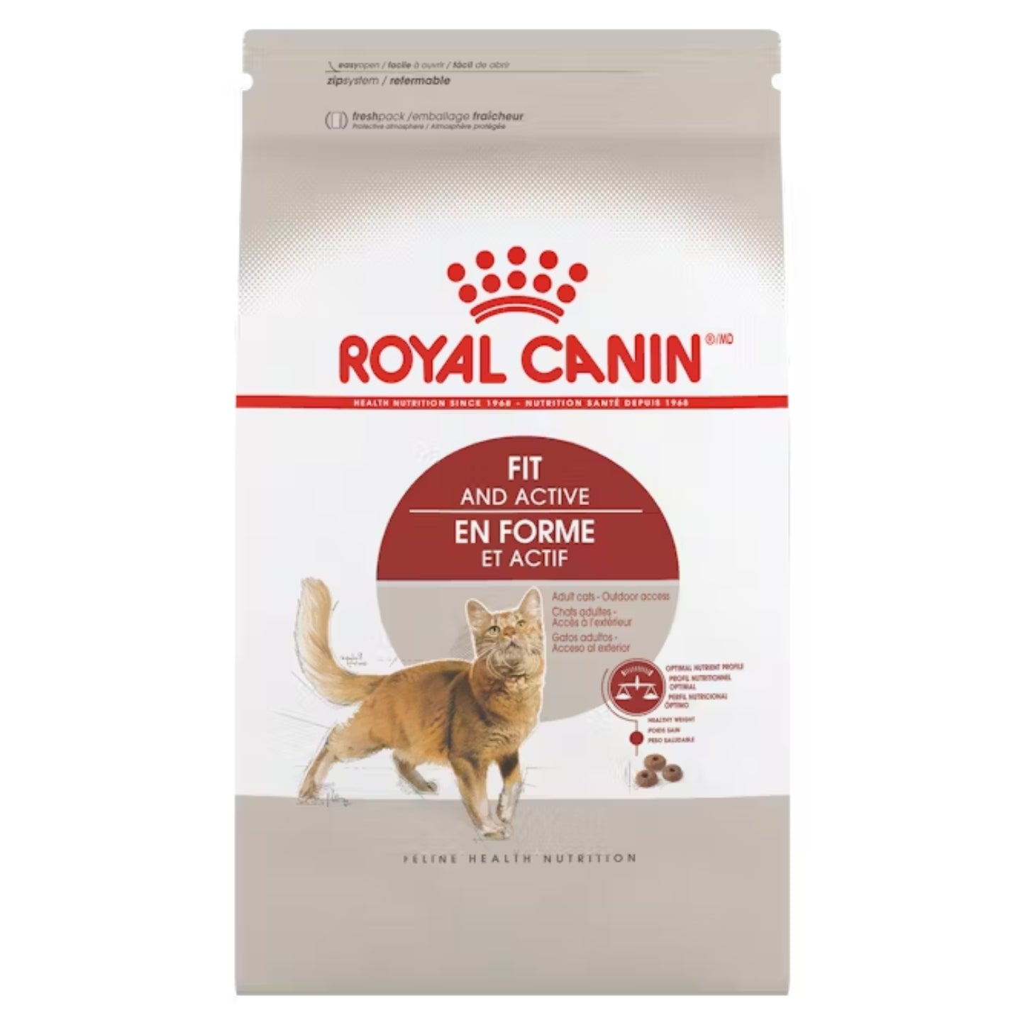 Nourriture pour chat adulte - En forme et actif / 3.18 kg (7 lb)