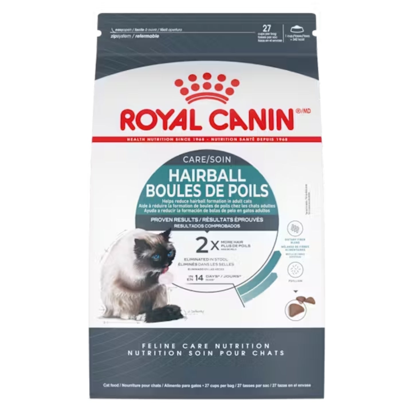 SOIN | Nourriture pour chat adulte - Boules de poils / 2.73 Kg (6lb)