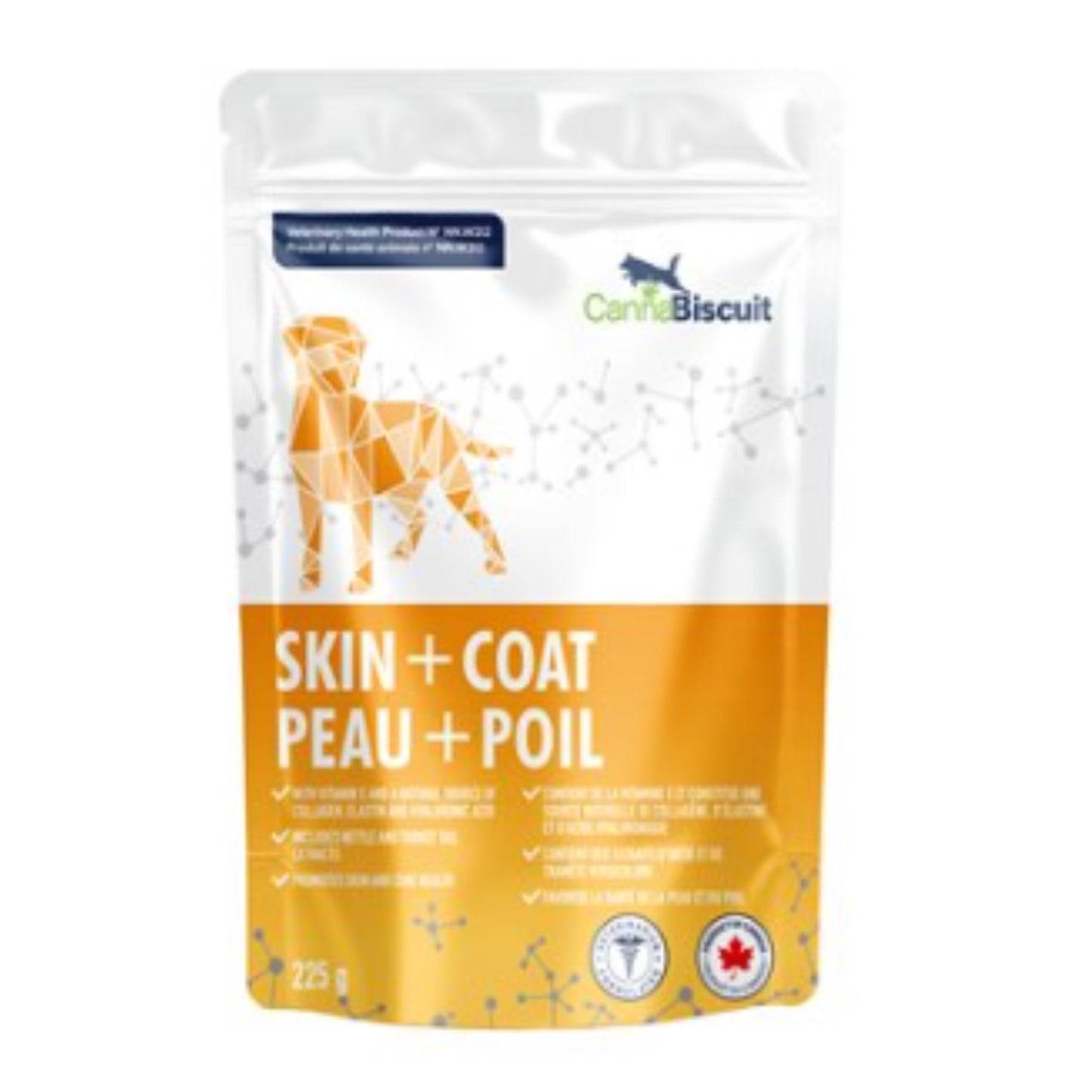 Biscuits favorisant la santé de la peau et du pelage / 225g.