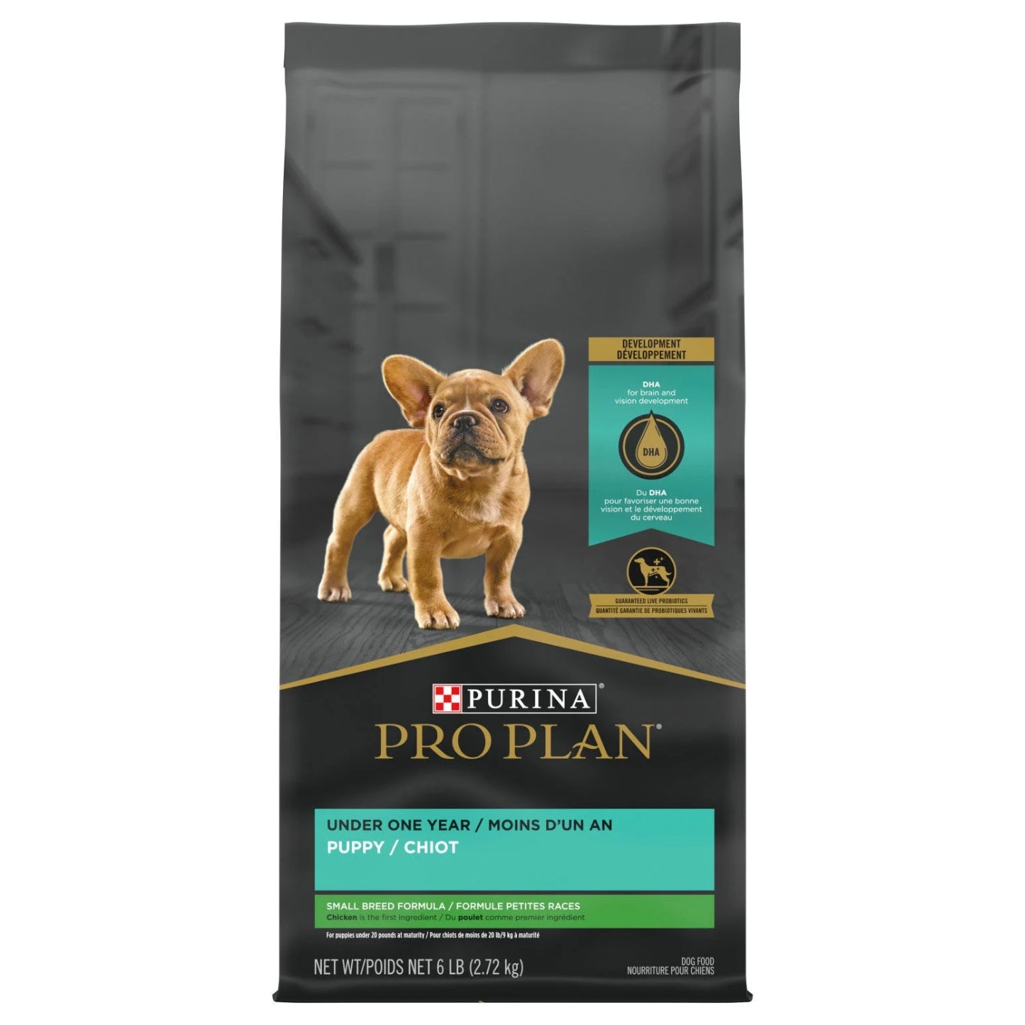 PRO PLAN | Nourriture pour chiot - Petites races - Poulet et riz / 6 lb