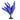 Plante décorative - Undulata bleu en soie
